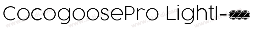 CocogoosePro LightI字体转换
